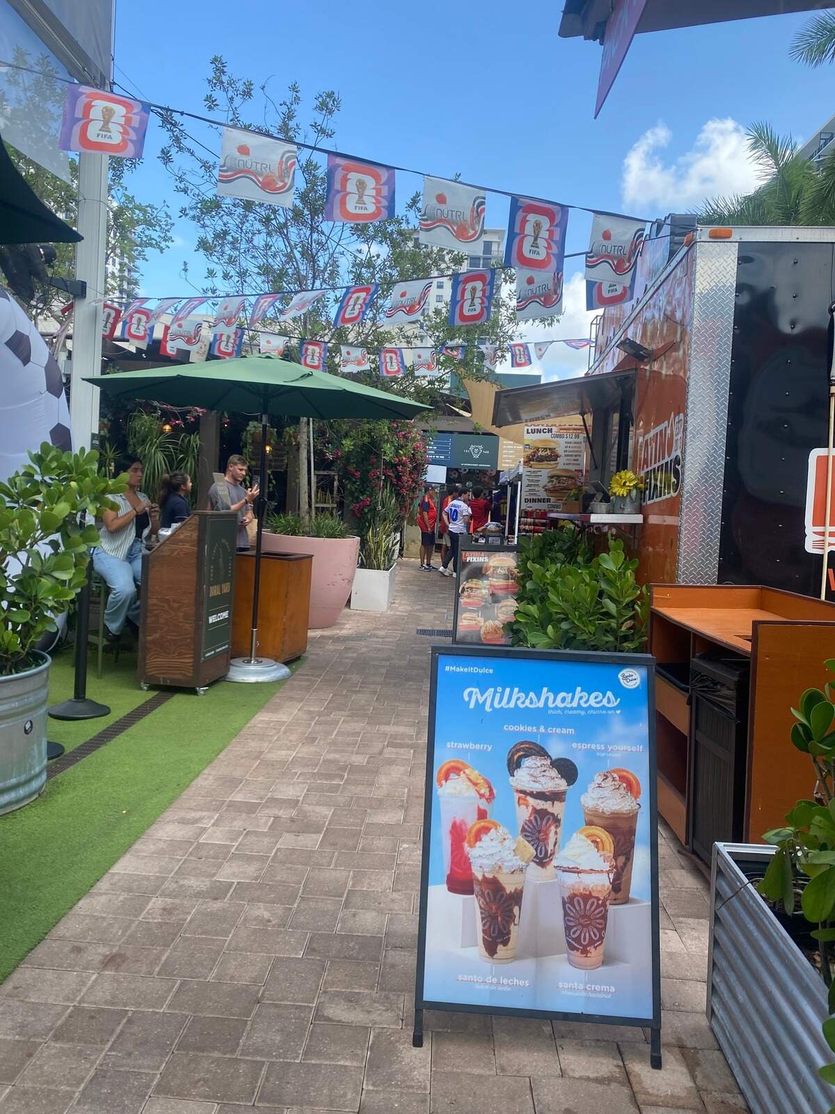 The World Cup spirit is alive at The Doral Yard, home to Santo Dulce!, which features a selection of churros inspired by the flavors of various countries participating in the 2026 World Cup.